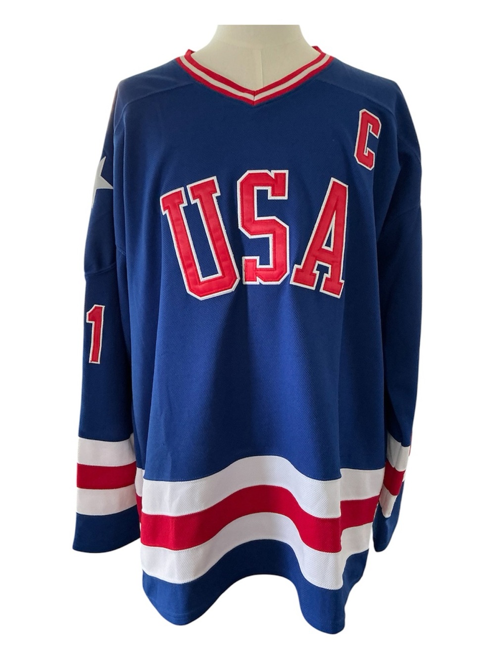 Miracle On Ice Team USA 1980 Winter Olympics 3XL Mike Eruzione 21 Hockey Jersey